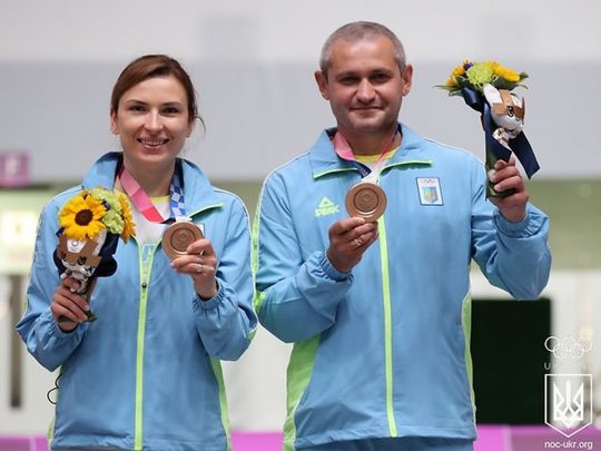 Костевич і Омельчук «настріляли» для України третю медаль Олімпіади в Токіо