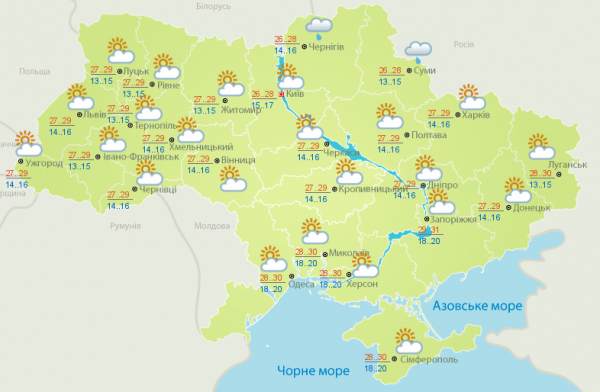 Последствия антициклона: в Украину вернулась жара