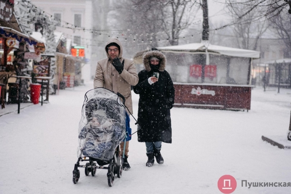 Как Одесса и одесситы встретили первый настоящий снегопад 2022 года. Большой фоторепортаж