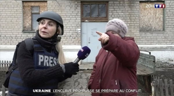 Ведущий французский телеканал показал живущих в подземном бункере донецких пенсионерок